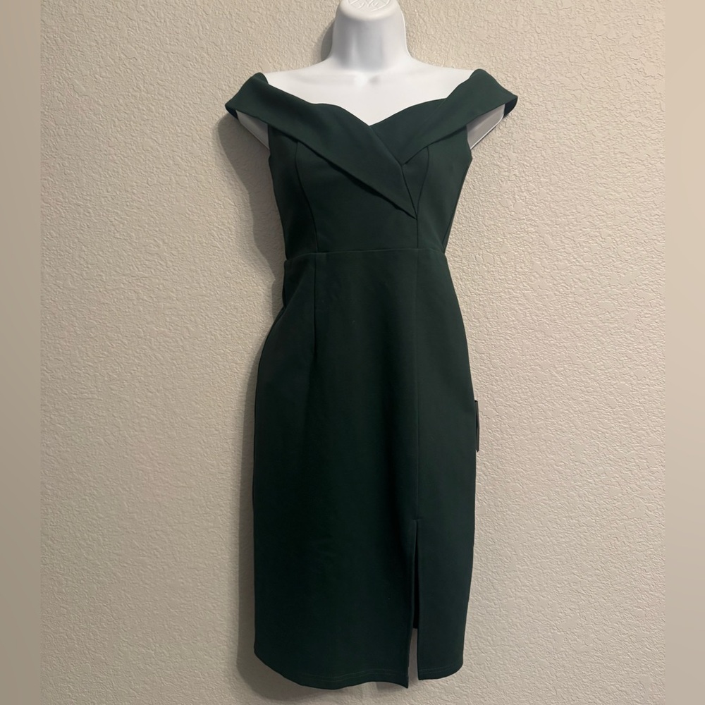NWT Lulu's Strapless Dark Green Cocktail Dress XS